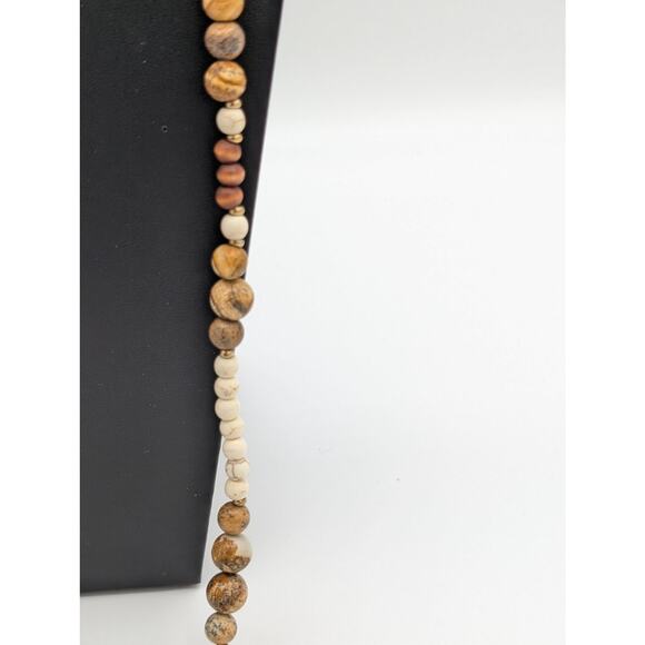 Jasper Stone Bead 42" Necklace - Picture 3 of 6